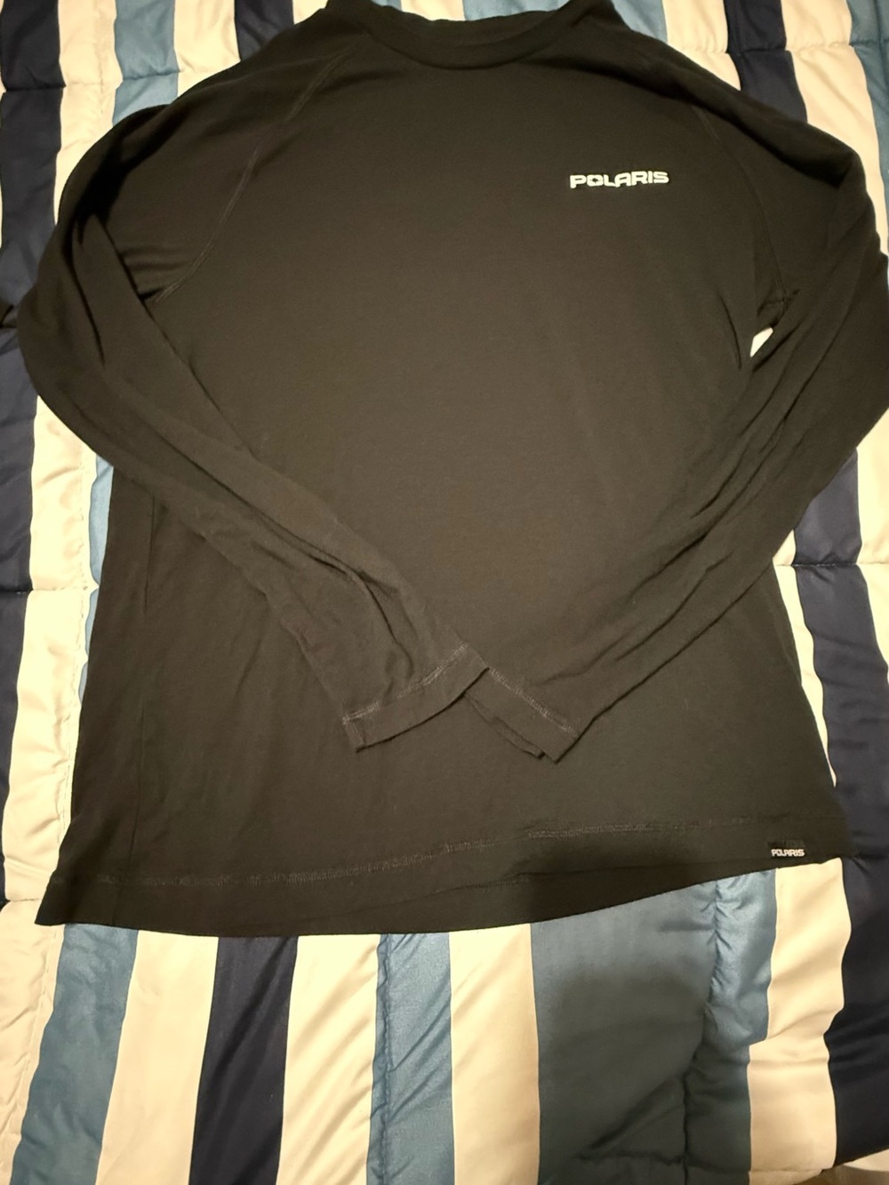 Polaris Men's Long Sleeve Black Crew Top